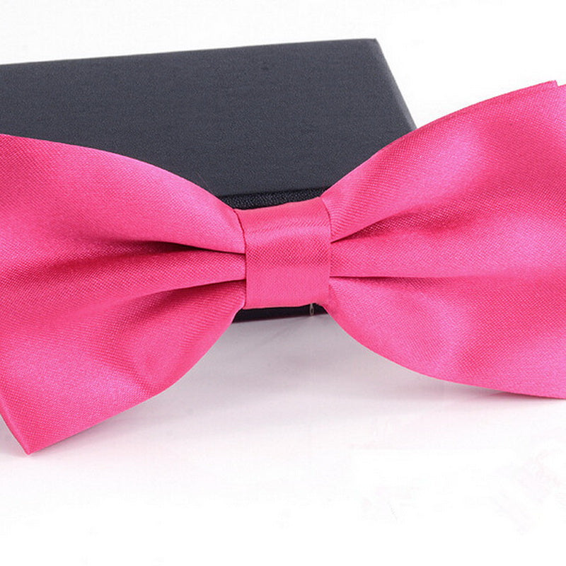 Wholesale Solid Color Men's Formal Suit Polyester Bow Tie