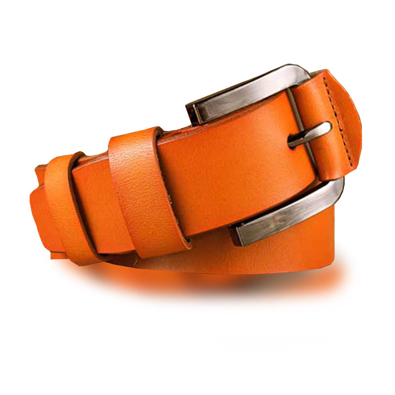 Wholesale Man Top Grade Silver Alloy Buckle Leisure Belt