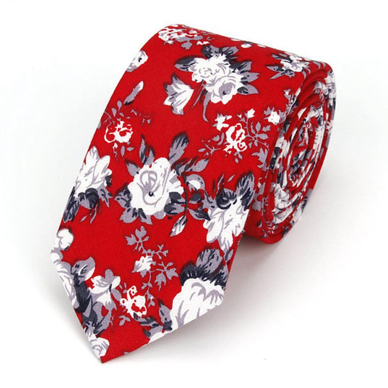 Wholesale Wholesale New Arrival Fashion Men Floral Printed Cotton Tie