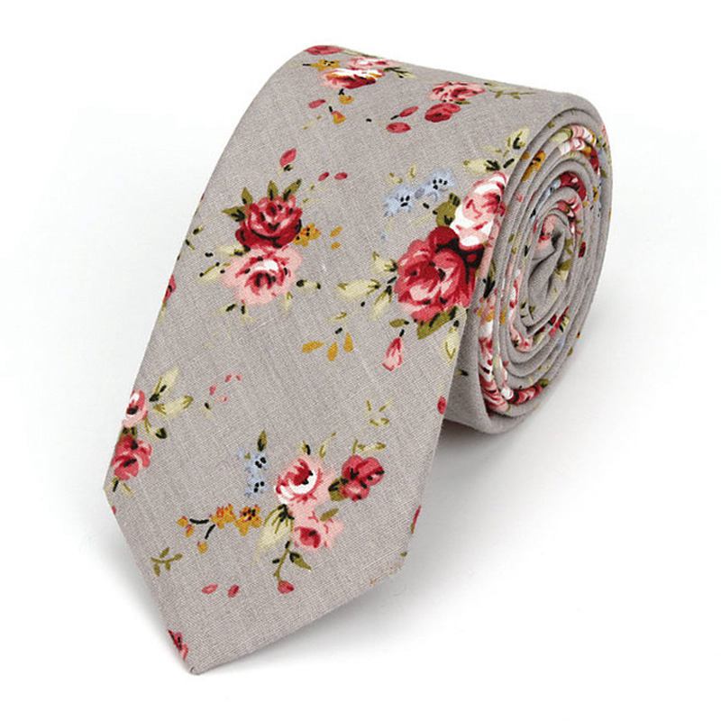 Wholesale Wholesale New Arrival Fashion Men Floral Printed Cotton Tie