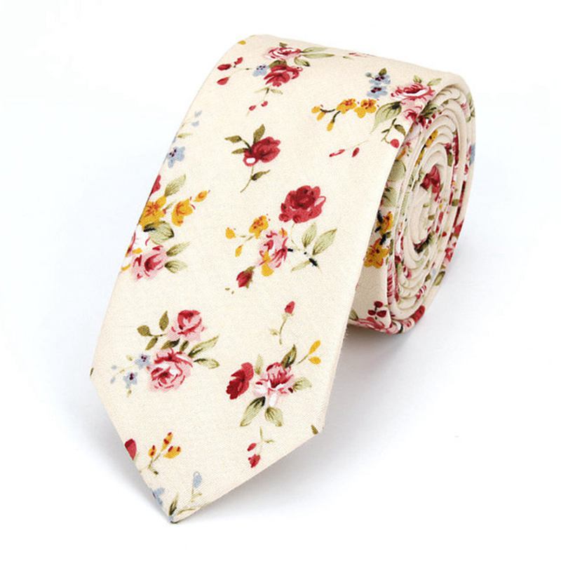 Wholesale Wholesale New Arrival Fashion Men Floral Printed Cotton Tie