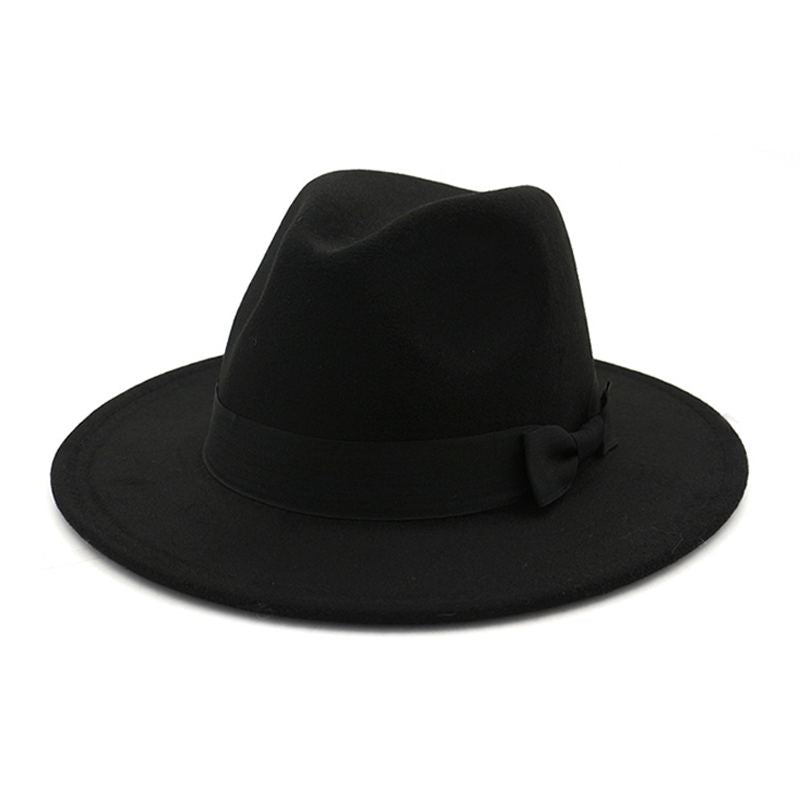 Wholesale Men And Women Solid Color Party Wear Felt Jazz Hat