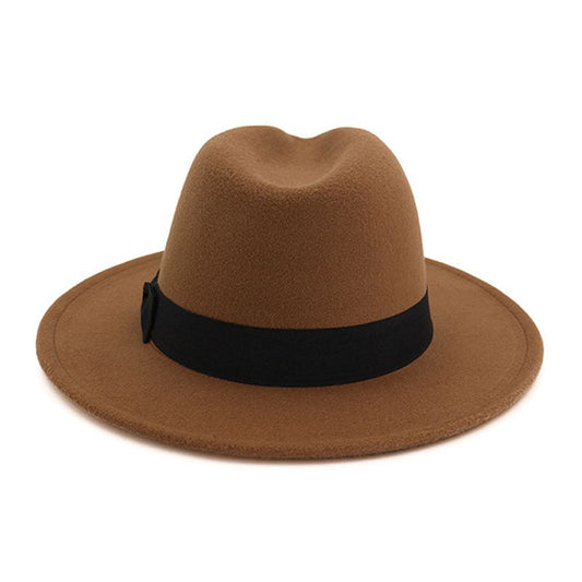 Wholesale Men And Women Solid Color Party Wear Felt Jazz Hat