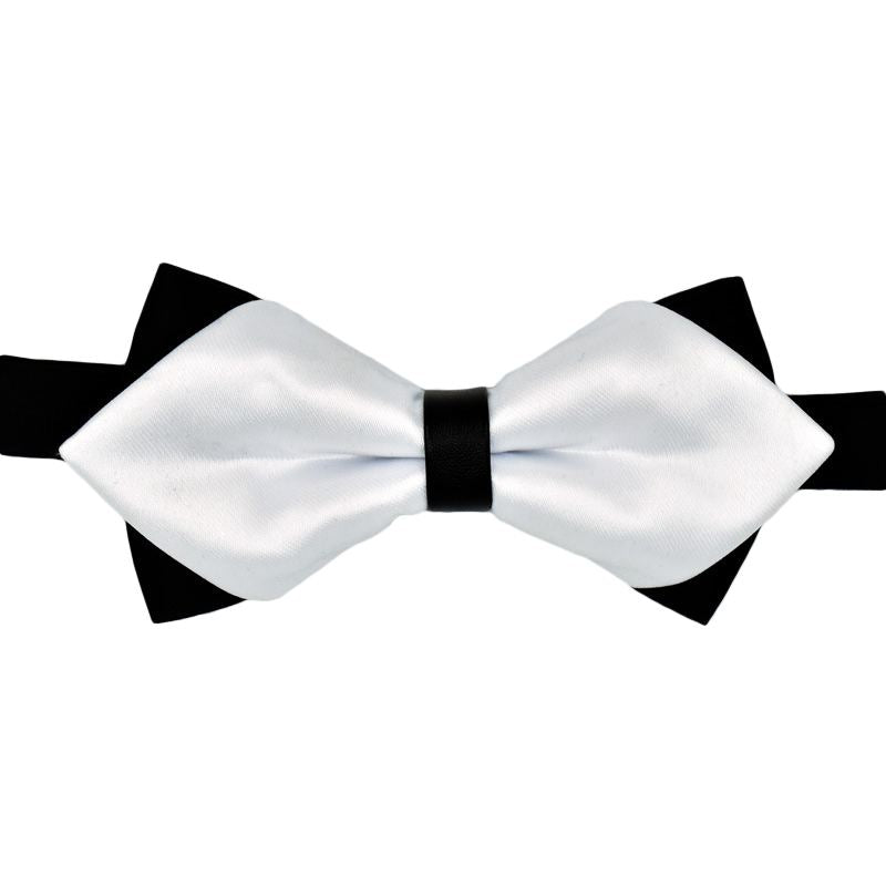 Wholesale Good Quality Men Fashion Double Layers Pointed Pattern Bow Tie