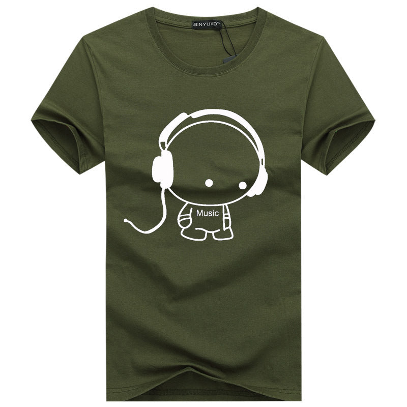 Wholesale Wholesale Men Cotton Cute Cartoon Kid Printed Casual T-shirts