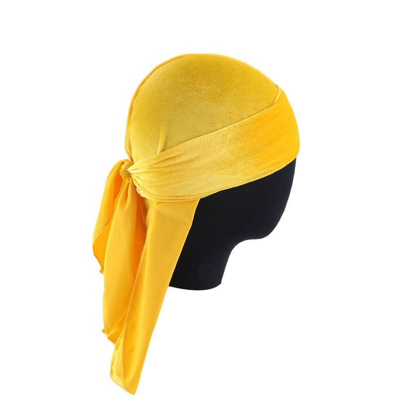 Wholesale Wholesale Men Women Solid Color Velvet Durag