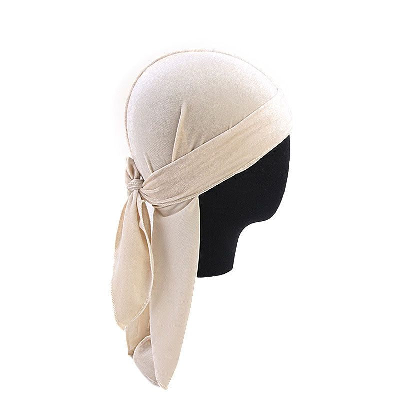 Wholesale Wholesale Men Women Solid Color Velvet Durag