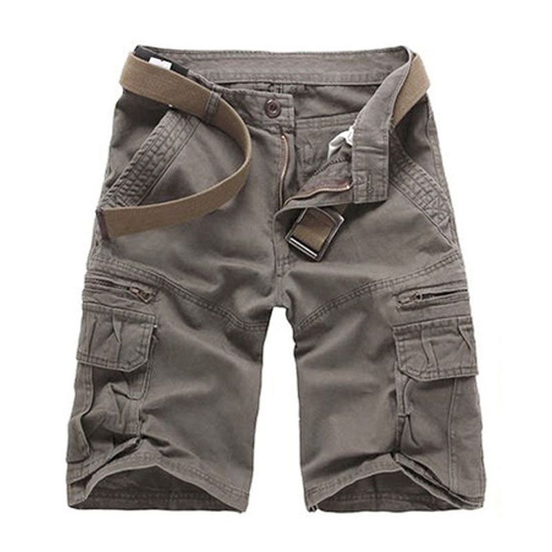 Wholesale Men Solid Color Fashion Shorts Without Belt