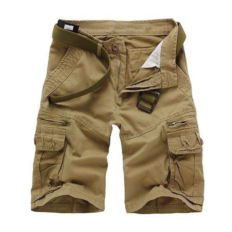 Wholesale Men Solid Color Fashion Shorts Without Belt