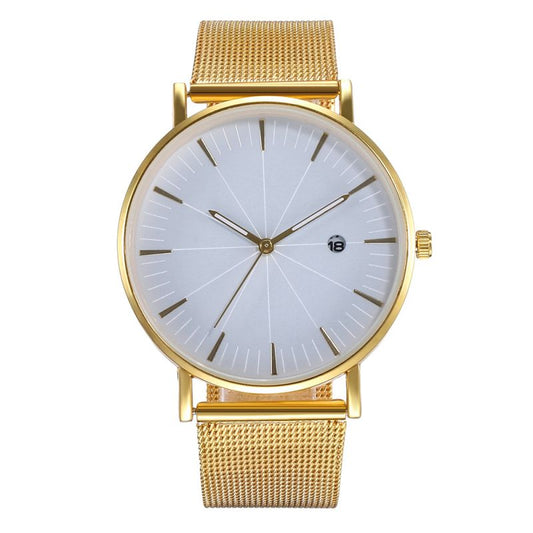 Wholesale Casual Men And Women Metal Mesh Band Leisure Watch