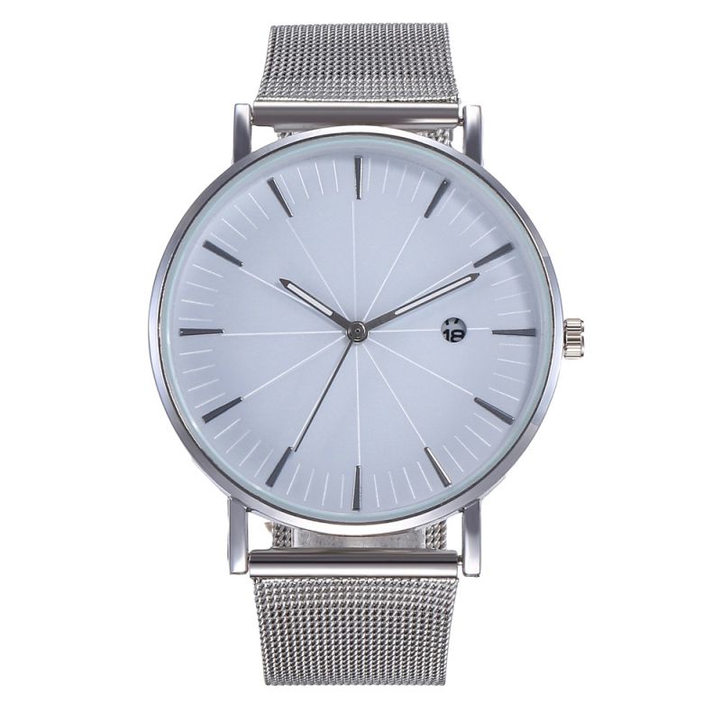 Wholesale Casual Men And Women Metal Mesh Band Leisure Watch