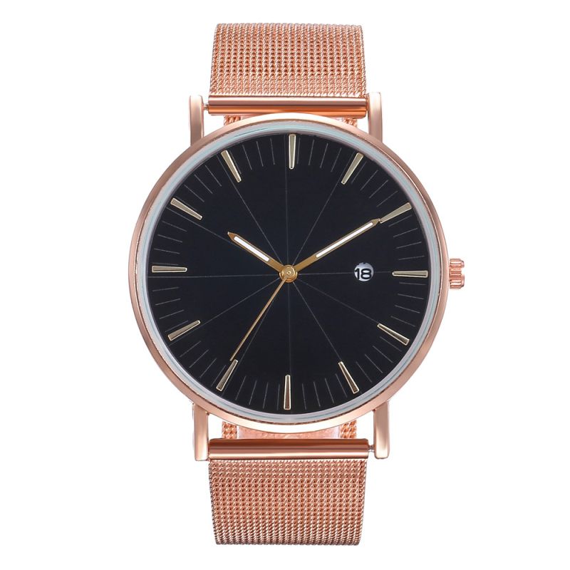 Wholesale Casual Men And Women Metal Mesh Band Leisure Watch