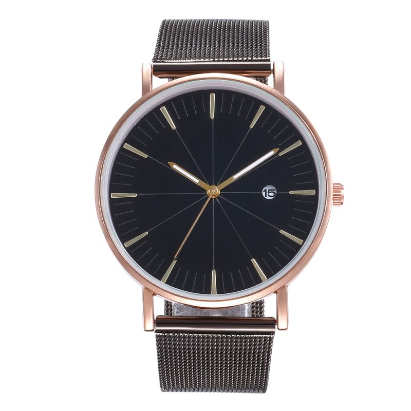 Wholesale Casual Men And Women Metal Mesh Band Leisure Watch