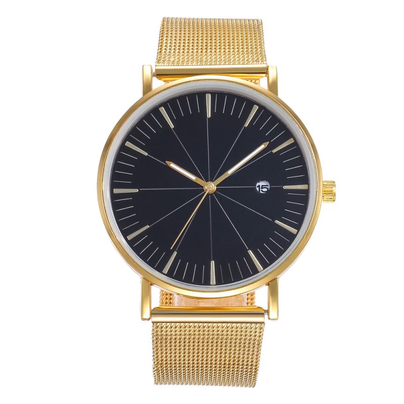 Wholesale Casual Men And Women Metal Mesh Band Leisure Watch