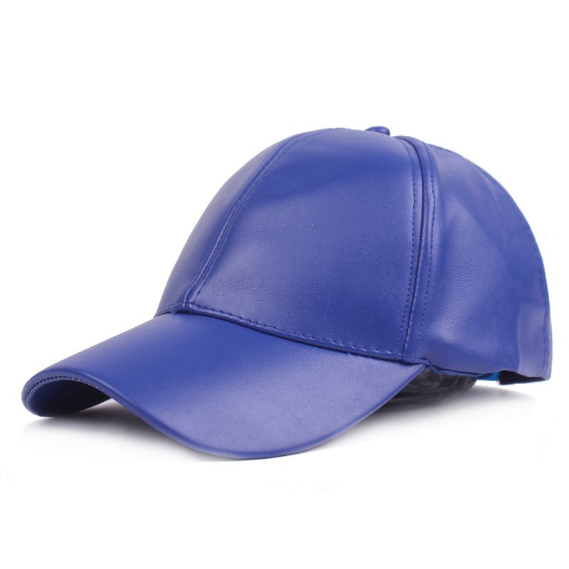 Wholesale Hot Sale Simple Plain PU Design Women Men Casual Cap