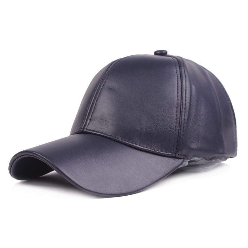 Wholesale Hot Sale Simple Plain PU Design Women Men Casual Cap