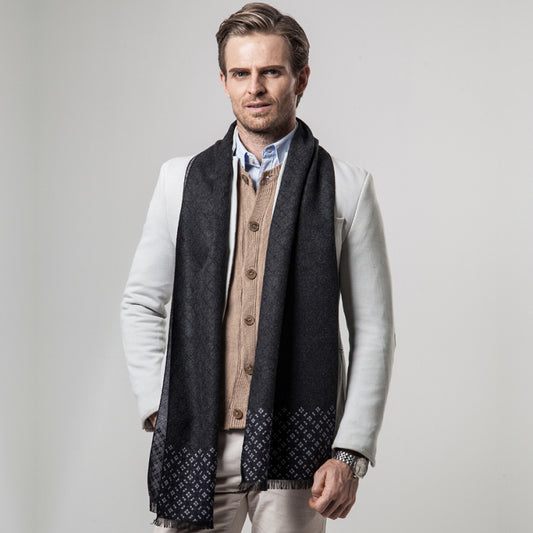 Wholesale Winter Men's Plaid Pattern Scarf