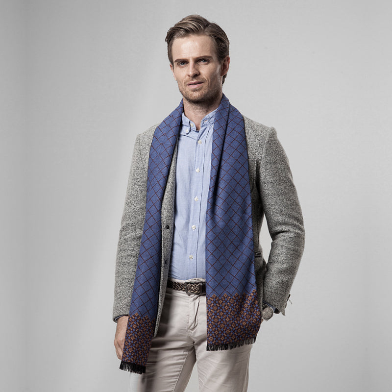 Wholesale Winter Men's Plaid Pattern Scarf