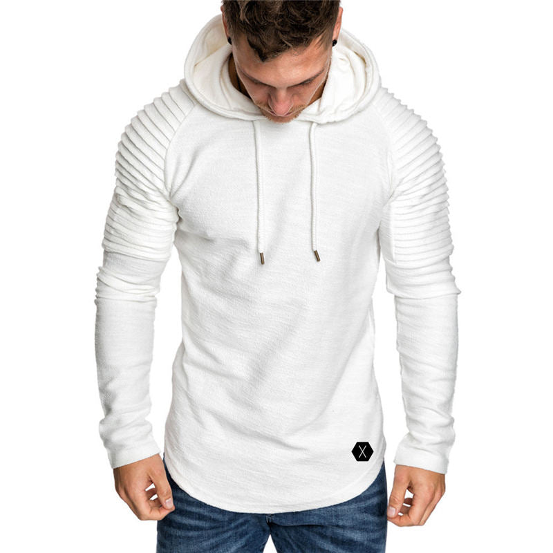 Wholesale M-3XL Men Solid Color Pullover Hoodies