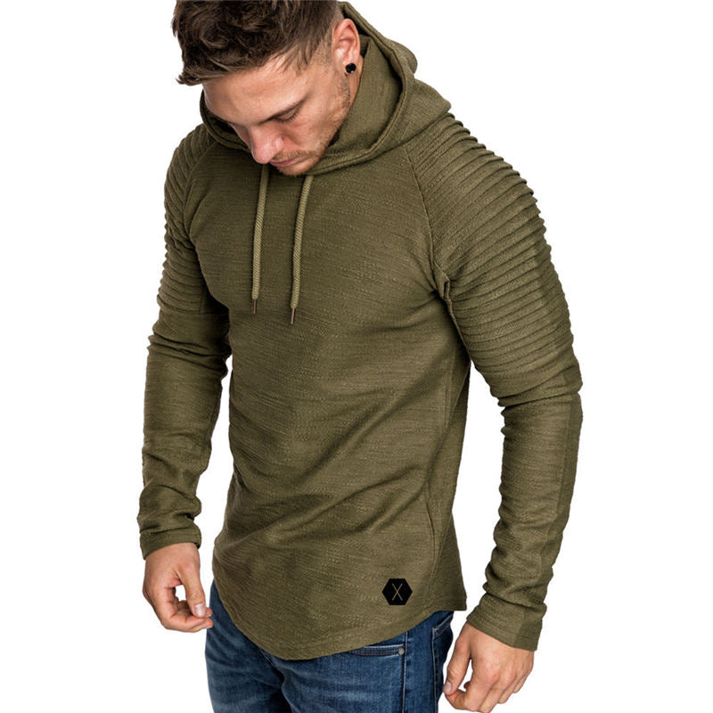 Wholesale M-3XL Men Solid Color Pullover Hoodies