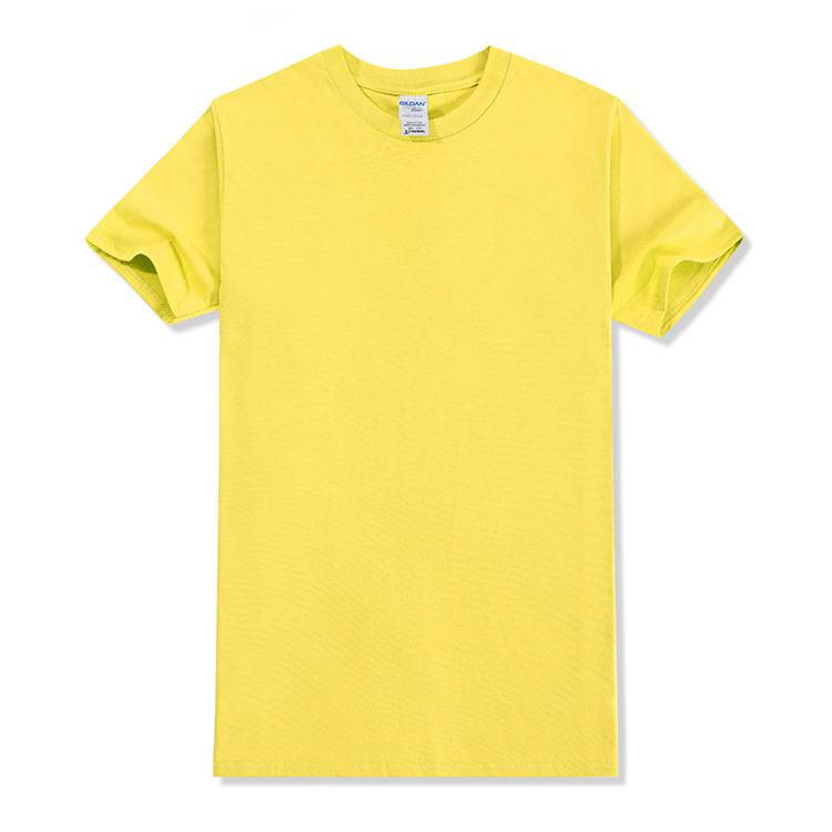 Wholesale Men Round Neck Solid Color Short Sleeve T-Shirt