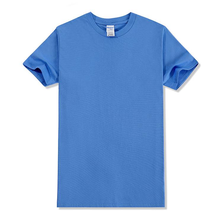 Wholesale Men Round Neck Solid Color Short Sleeve T-Shirt