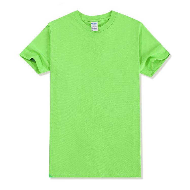 Wholesale Men Round Neck Solid Color Short Sleeve T-Shirt