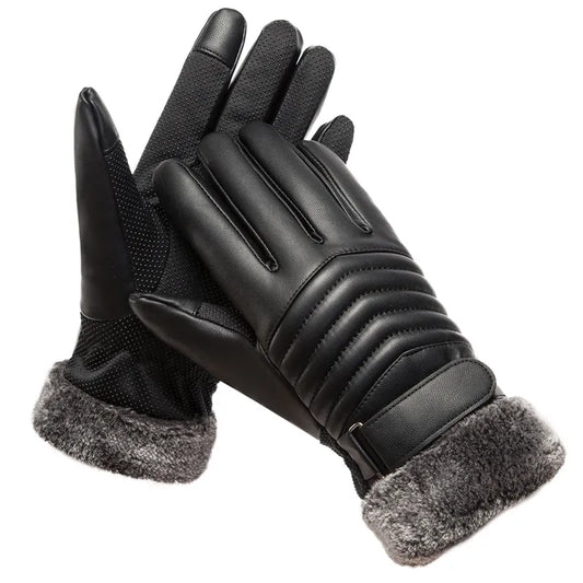 Men Winter Plus Cashmere Warm Gloves