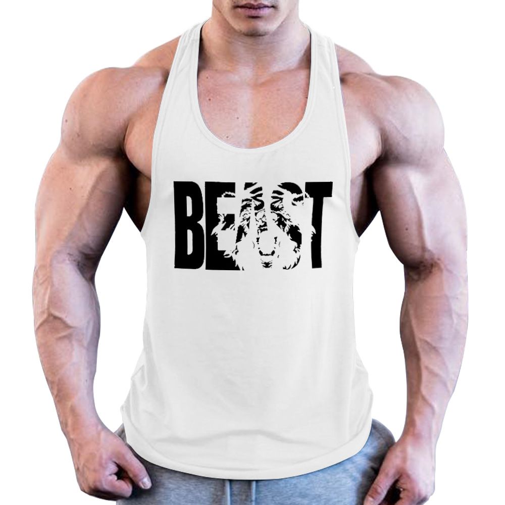 Wholesale S-XXL Men Fashion Letter Print Basic Tank Top