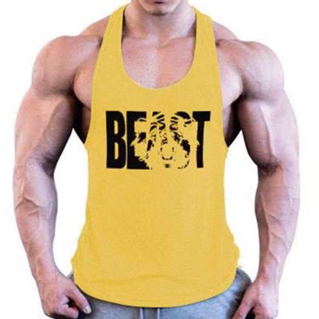 Wholesale S-XXL Men Fashion Letter Print Basic Tank Top