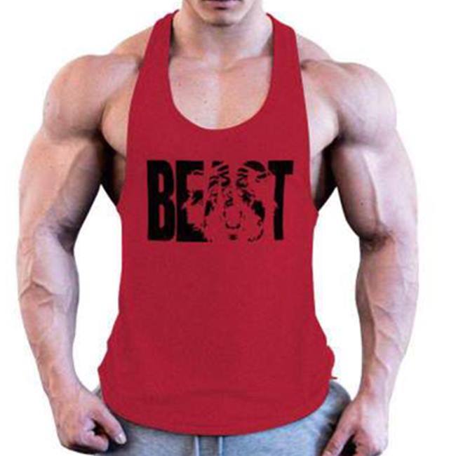 Wholesale S-XXL Men Fashion Letter Print Basic Tank Top