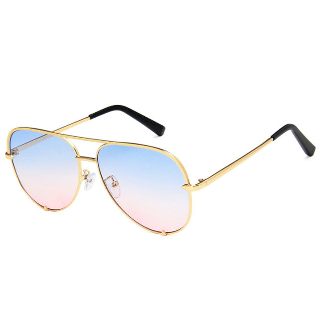 Wholesale Women Men Gradient Mirror Shades Sunglasses