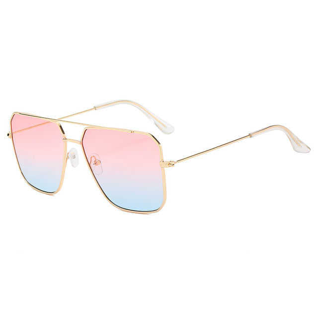 Wholesale Women Men Big Frame Gradient Color Fashion Sunglasses