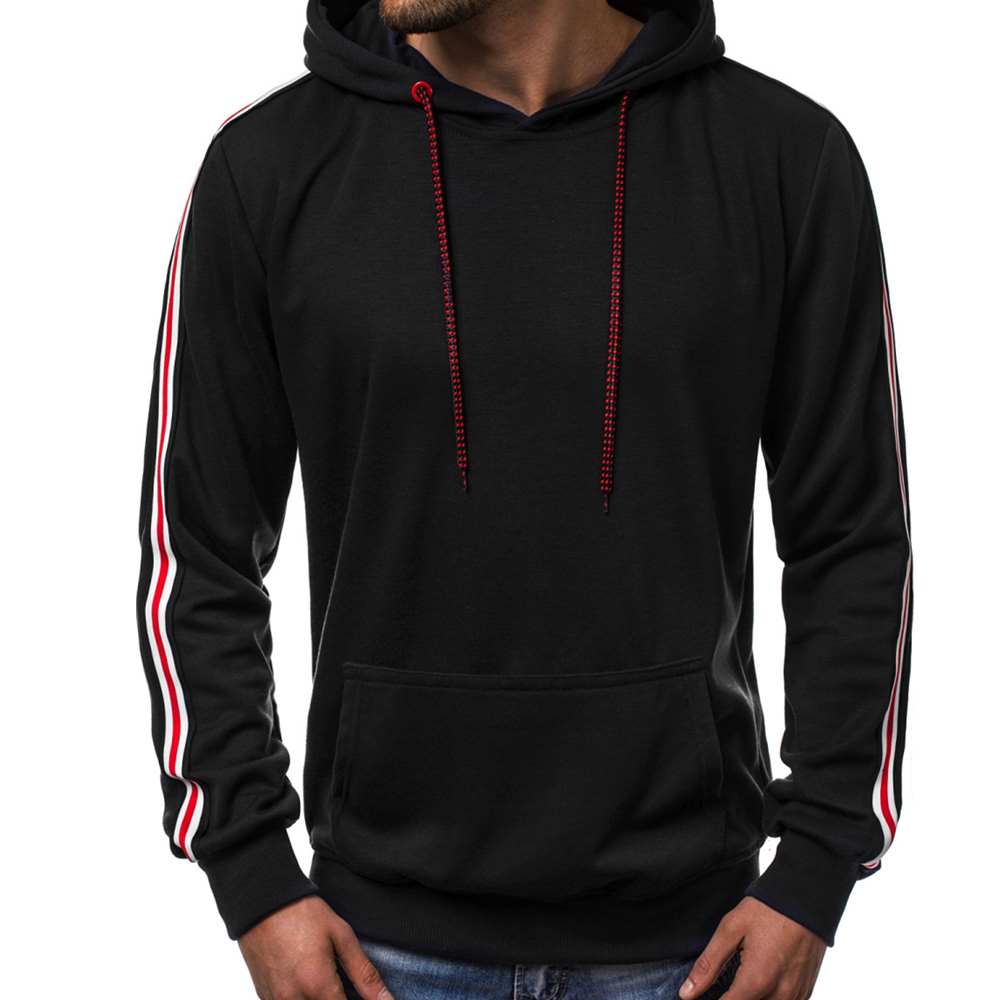 Wholesale M-3XL Men Casual Long-sleeve Drawstring Pullover Hoodies