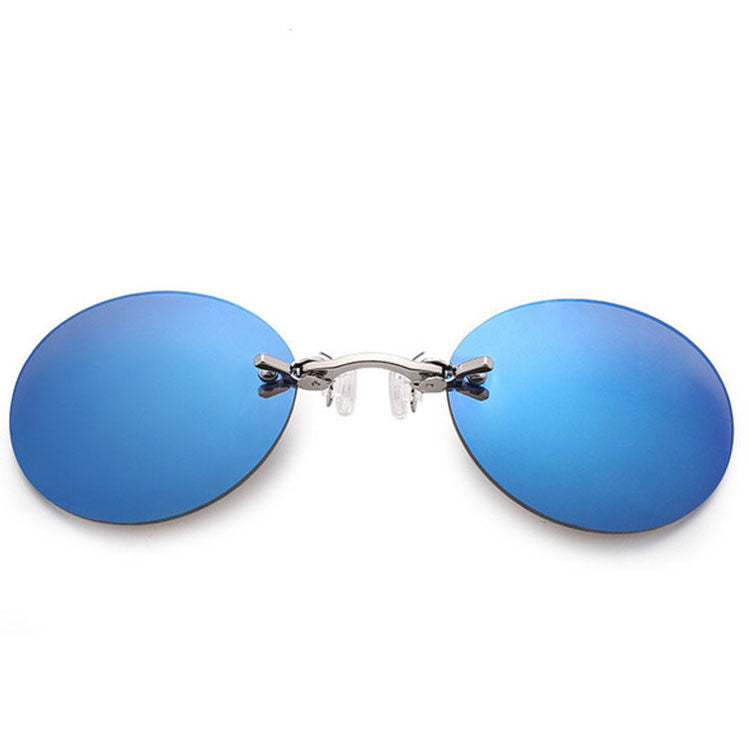 Wholesale Men Vintage Anti-uv Rimless Sunglasses