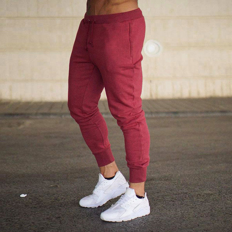 Wholesale M-3XL Men Solid Color Sports Jogger Pants