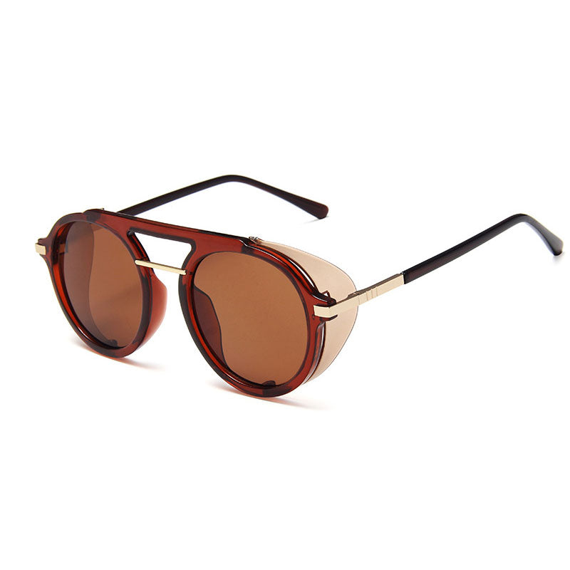 Wholesale Men Women Retro Round Frame Sunglasses