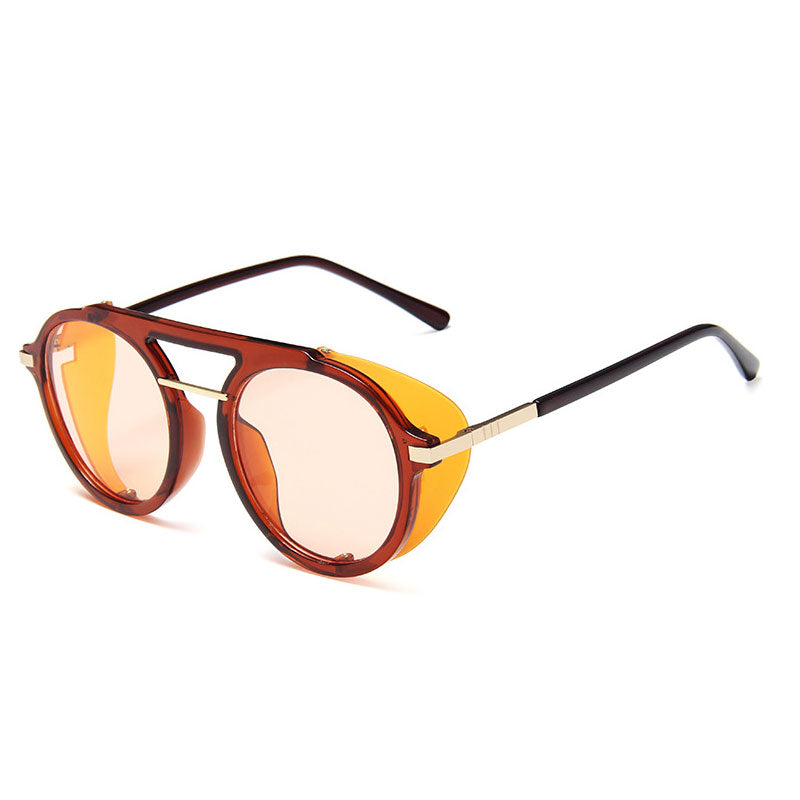 Wholesale Men Women Retro Round Frame Sunglasses