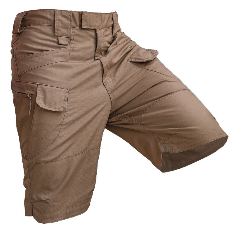 Wholesale S-5XL Men Side Zipper Pocket Decor Cargo Shorts