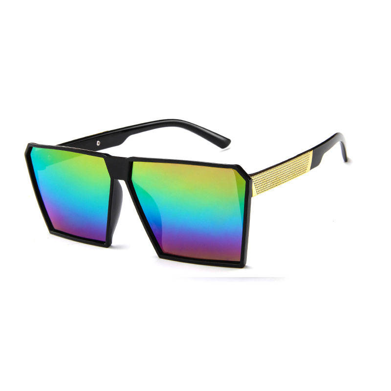 Wholesale Men Women Retro Square Big Frame Sunglasses