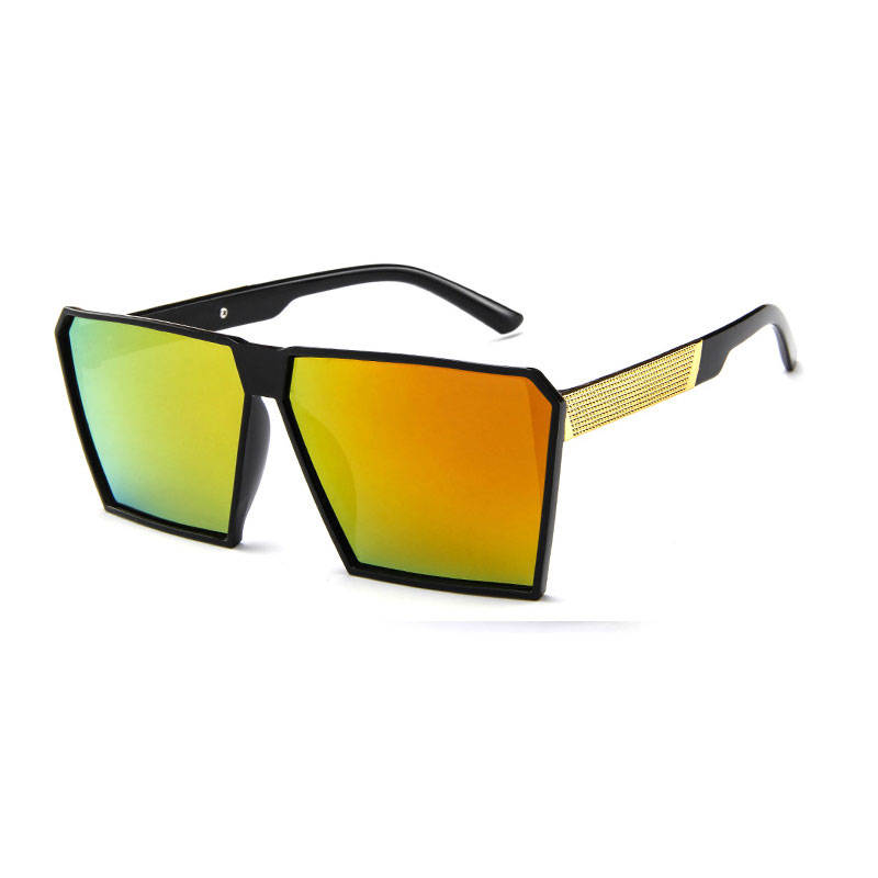 Wholesale Men Women Retro Square Big Frame Sunglasses