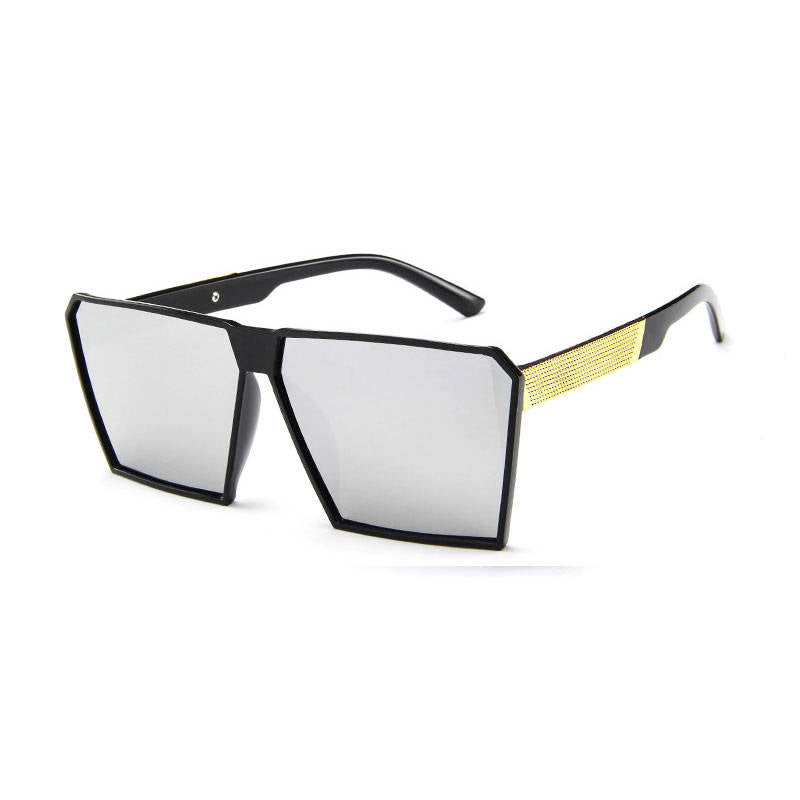 Wholesale Men Women Retro Square Big Frame Sunglasses