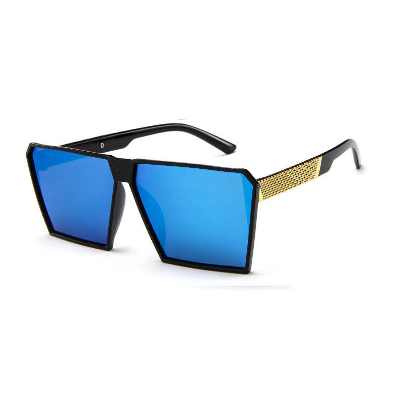 Wholesale Men Women Retro Square Big Frame Sunglasses