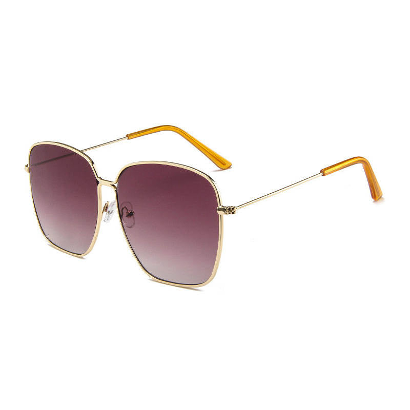 Wholesale Men Women Retro Square Metal Frame Sunglasses