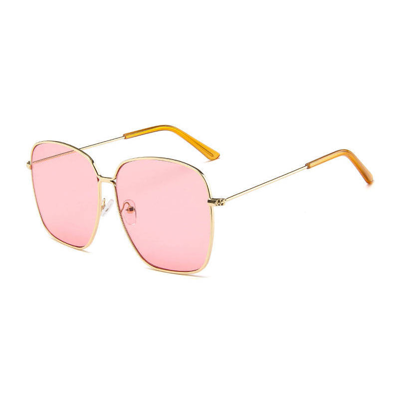 Wholesale Men Women Retro Square Metal Frame Sunglasses