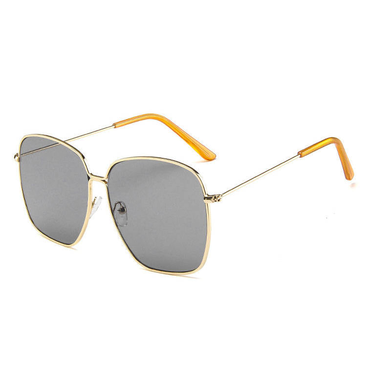 Wholesale Men Women Retro Square Metal Frame Sunglasses