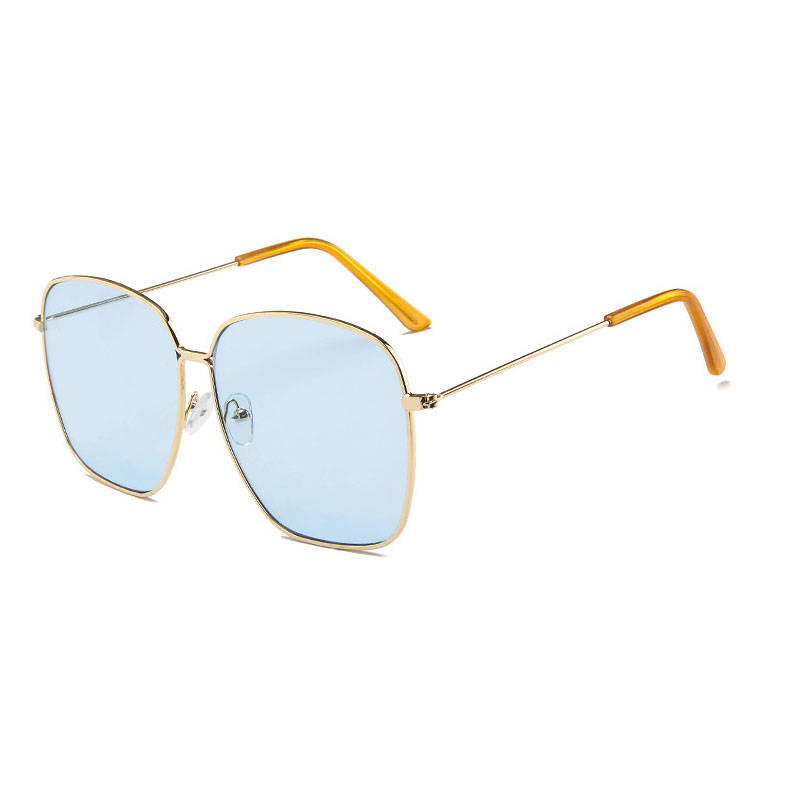 Wholesale Men Women Retro Square Metal Frame Sunglasses