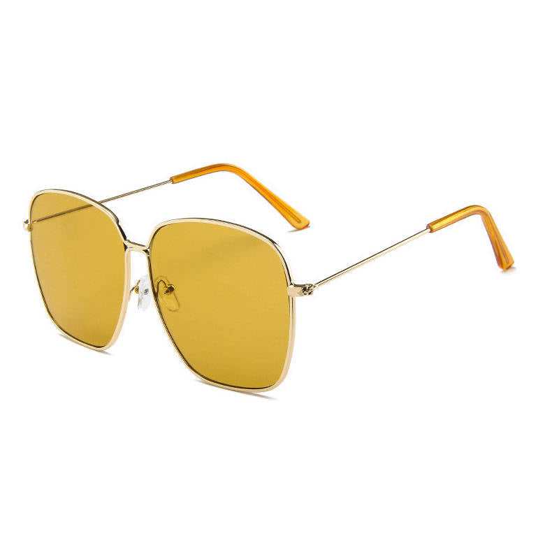 Wholesale Men Women Retro Square Metal Frame Sunglasses