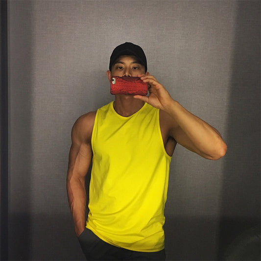 Wholesale M-3XL Men Solid Color Sleeveless Loose Tank Top