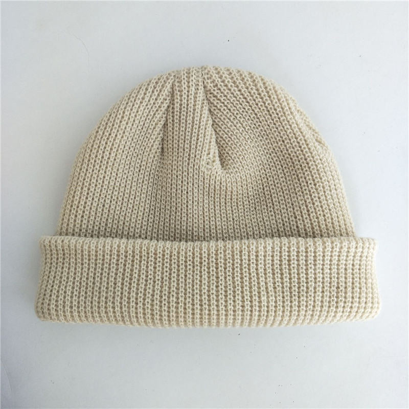 Wholesale Solid Color Knitted Men And Women Beanies